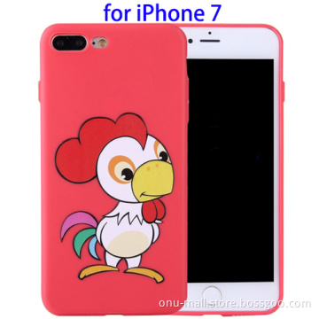 Embossed Soft TPU Back Case for iPhone 7 Plus